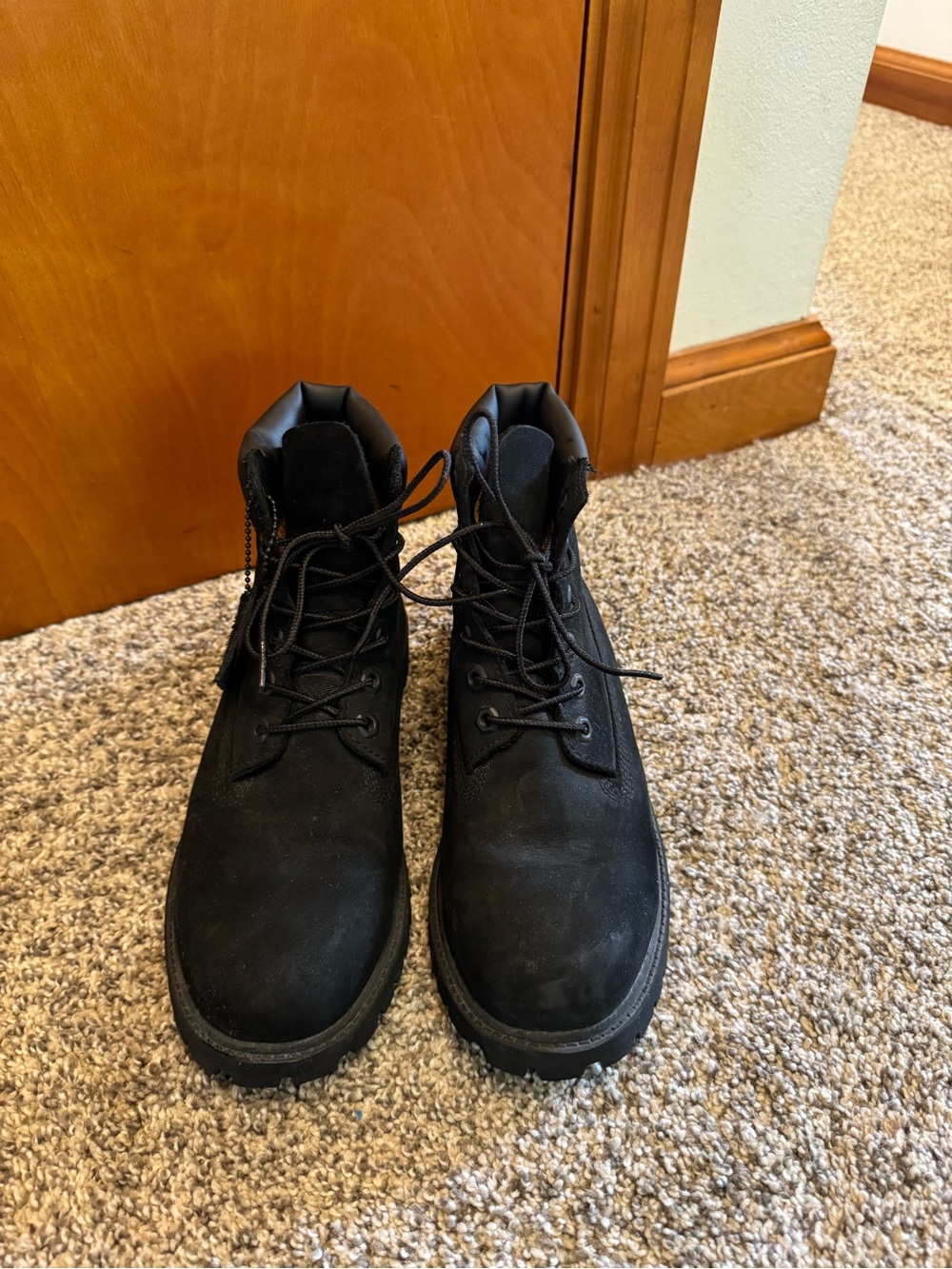 Men's/ Black Lace-Up Boots